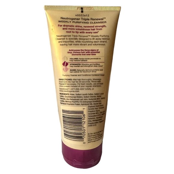 Neutrogena Triple Renewal Weekly Purifying Pre-Shampoo Cleanser, 6 Ounce - Picture 2 of 2